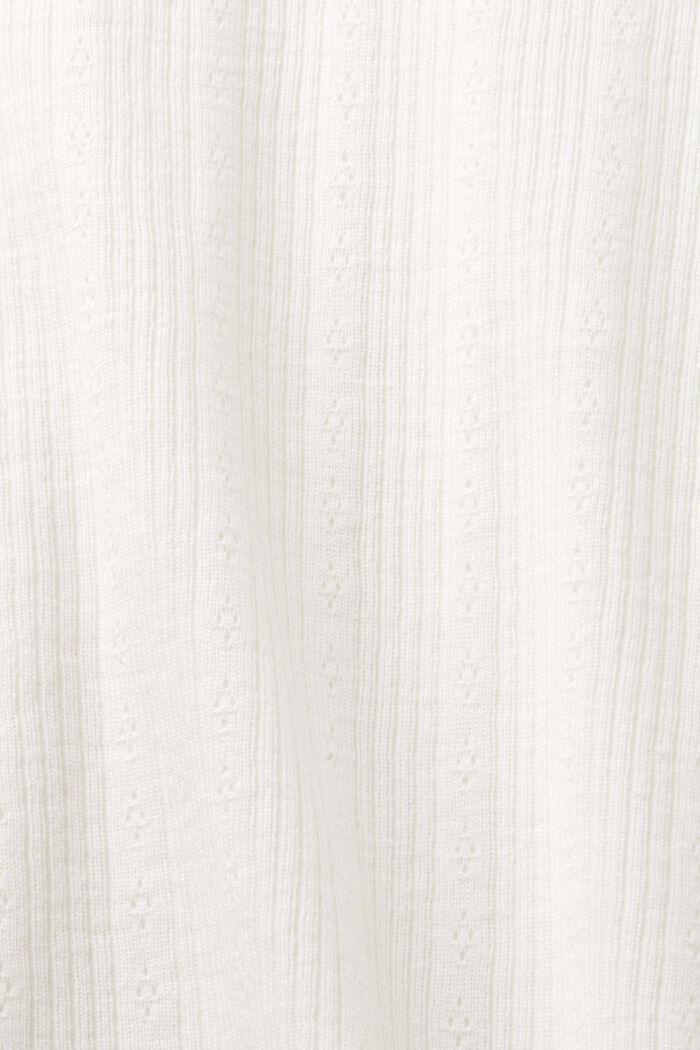 Bluzka z długim rękawem w haftowane kropki, OFF WHITE, detail image number 6