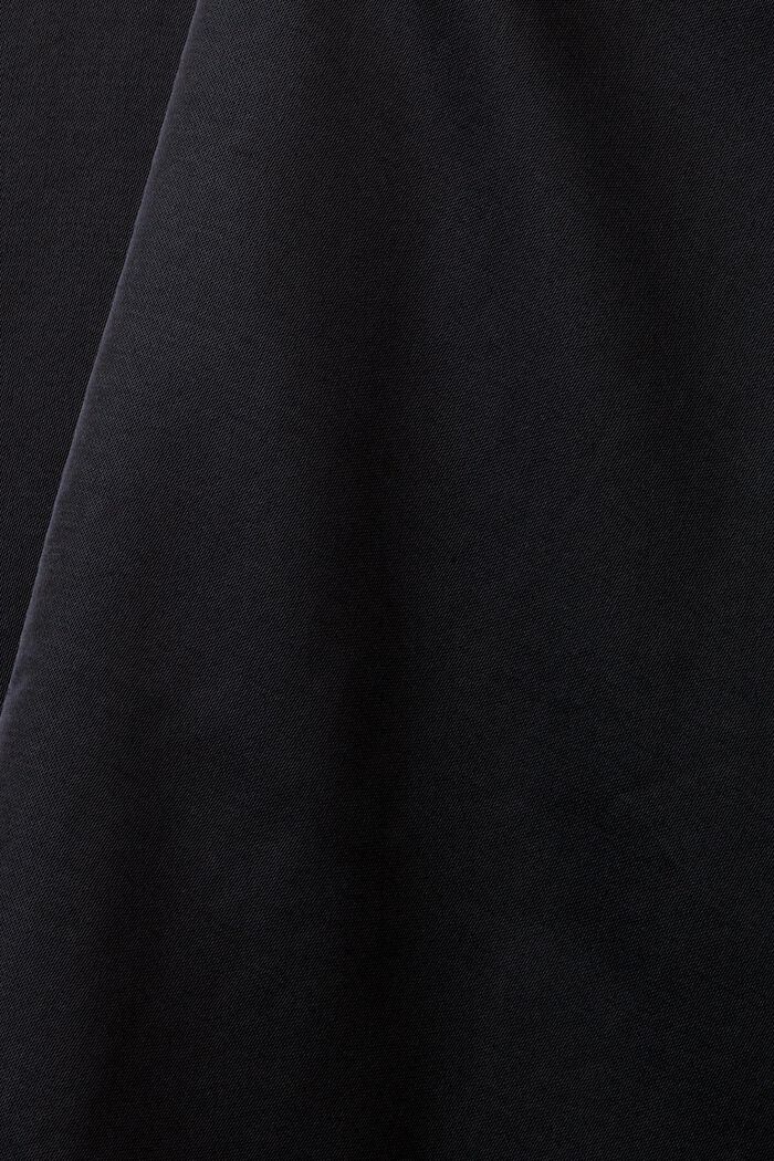 Satynowa bluzka z długim rękawem, BLACK, detail image number 4