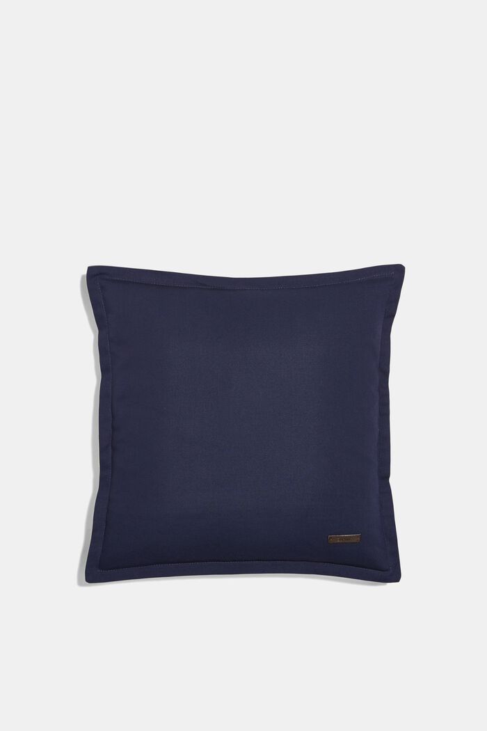 Dwukolorowa poszewka na poduszkę, 100% bawełny, NAVY, detail image number 0