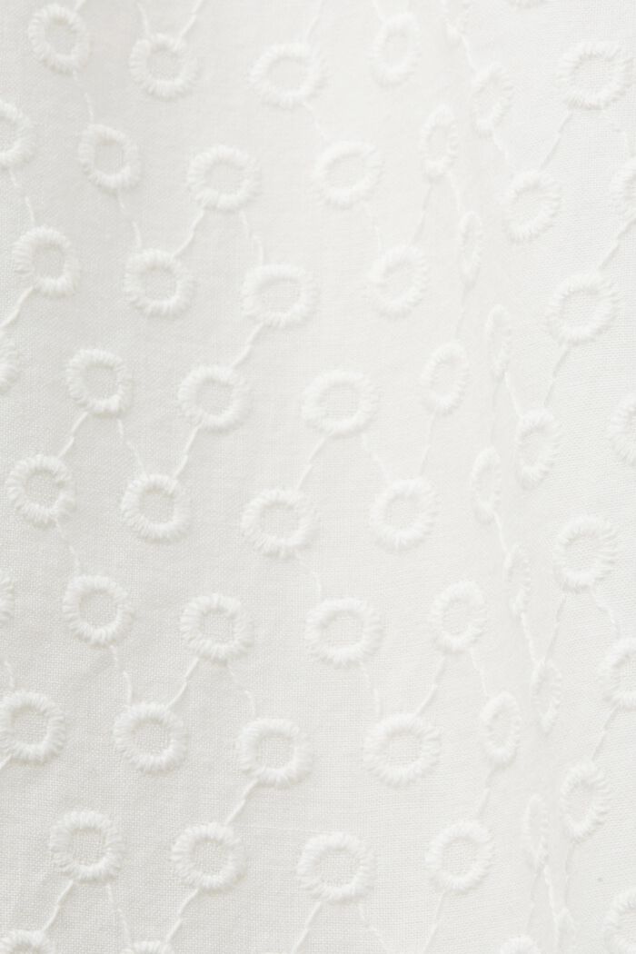 Spodnie z haftem, 100% bawełny, WHITE, detail image number 6