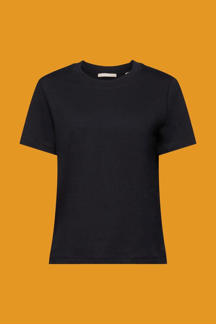 Luźny T-shirt, 100% bawełny, BLACK, detail image number 7