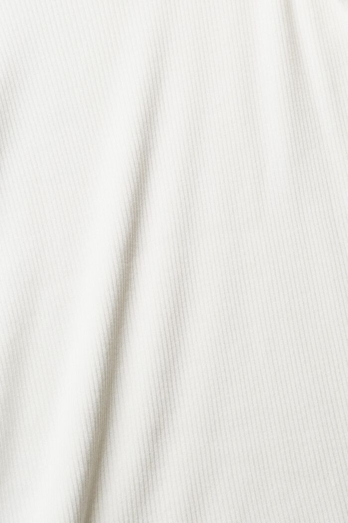 Prążkowany sweter, LENZING™ ECOVERO™, OFF WHITE, detail image number 1