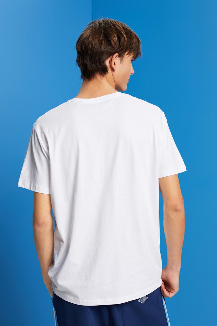 Koszulka bawełniana z nadrukiem, WHITE, detail image number 3