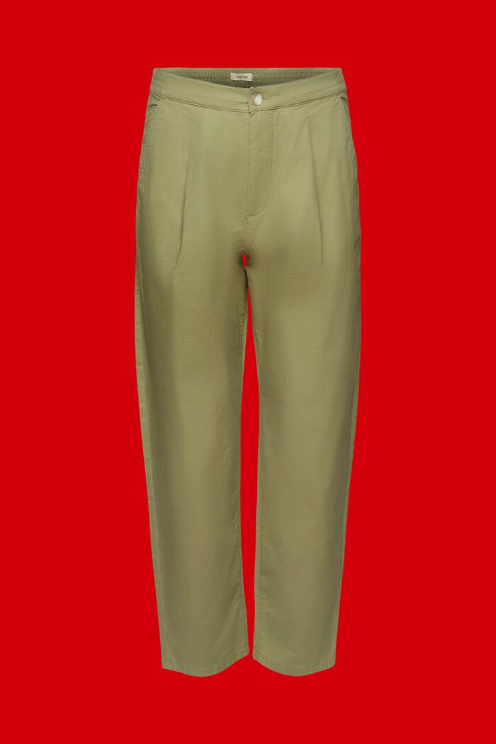 Spodnie, fason balloon fit, LIGHT KHAKI, detail image number 6