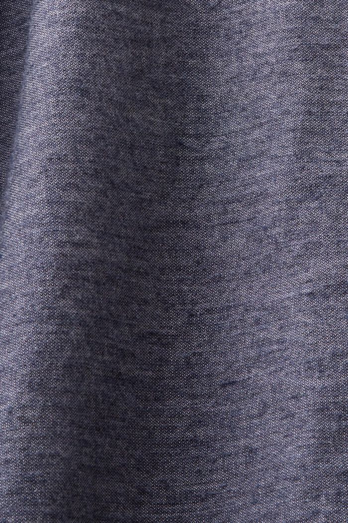 Melanżowa koszula, 100% bawełny, NAVY, detail image number 5