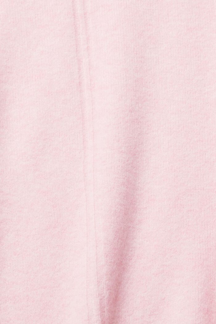 Z wełną: przytulny sweter ze stójką, LIGHT PINK, detail image number 5