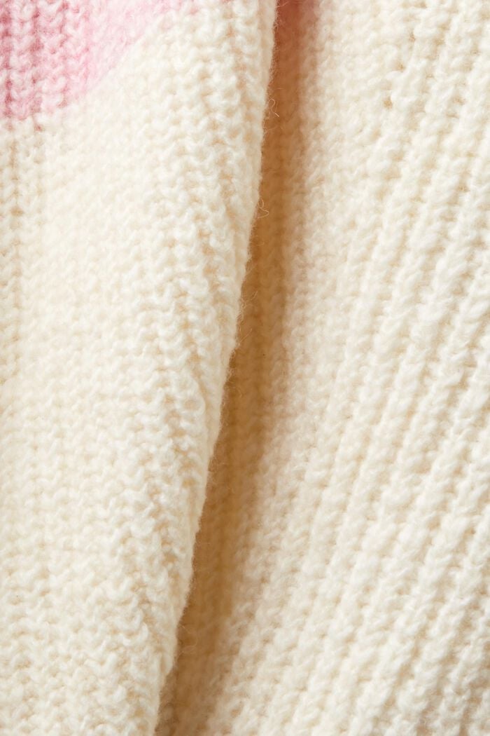 Pasiasty sweter z półgolfem z prążkowanej dzianiny, ICE, detail image number 5