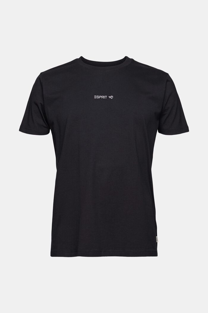 T-shirt z nadrukiem z tyłu, 100% bawełny ekologicznej, BLACK, detail image number 6