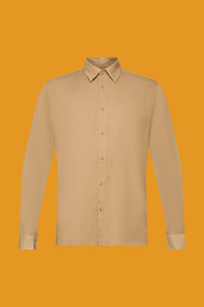 Koszula, fason slim fit, KHAKI BEIGE, detail image number 5