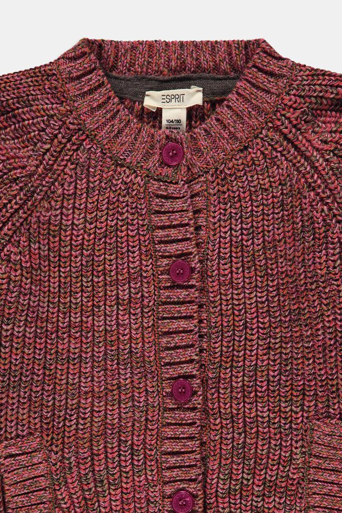 Fashion Cardigan, BERRY PURPLE, detail image number 2