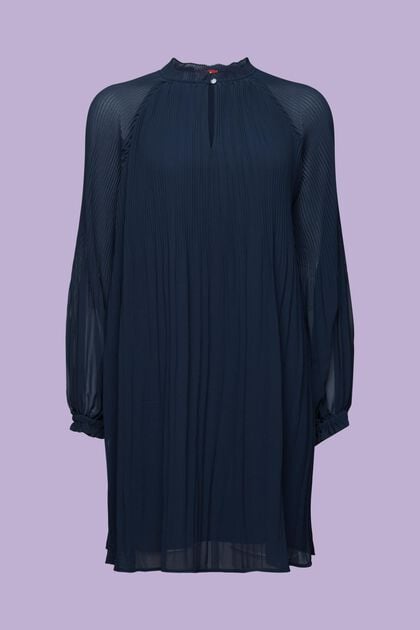 Sukienka mini z marszczonego szyfonu