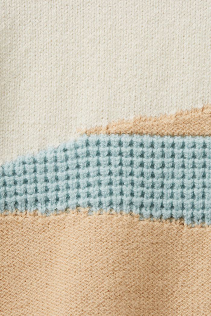 Żakardowy sweter z półgolfem, NEW ICE, detail image number 5