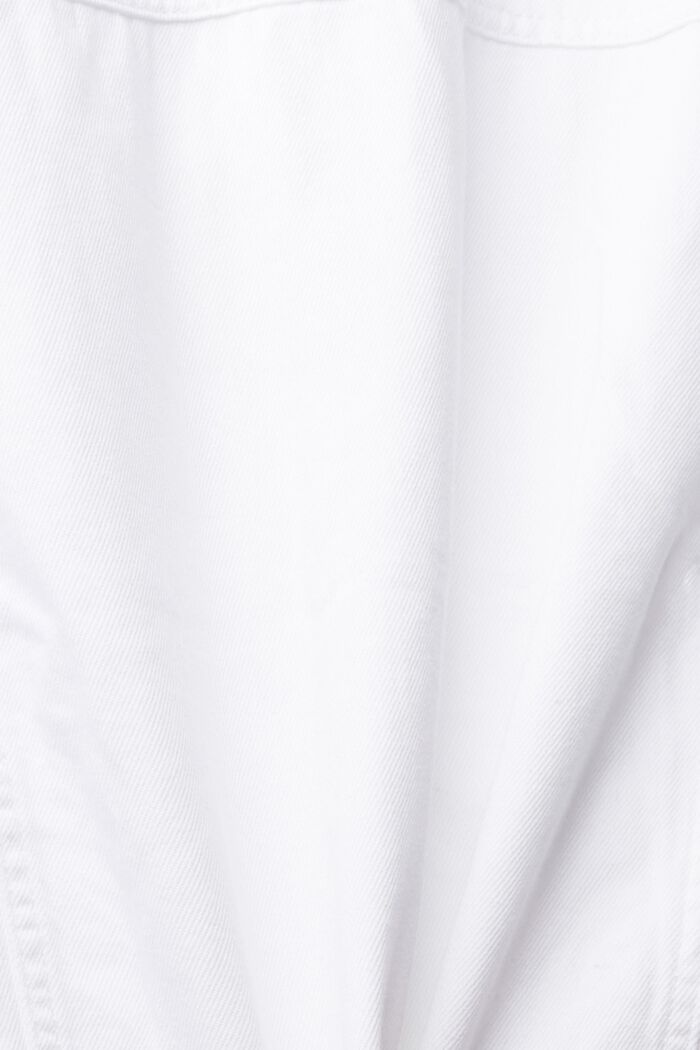 Biała dżinsowa kurtka, WHITE, detail image number 4