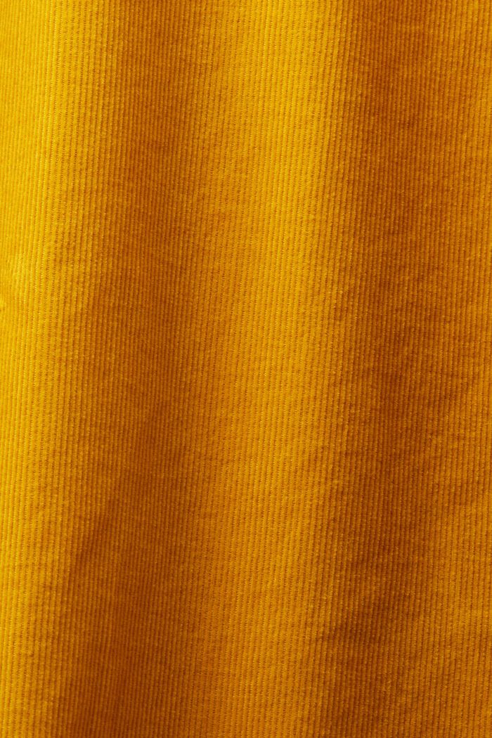 Sztruksowa koszula, 100% bawełny, NEW AMBER YELLOW, detail image number 5