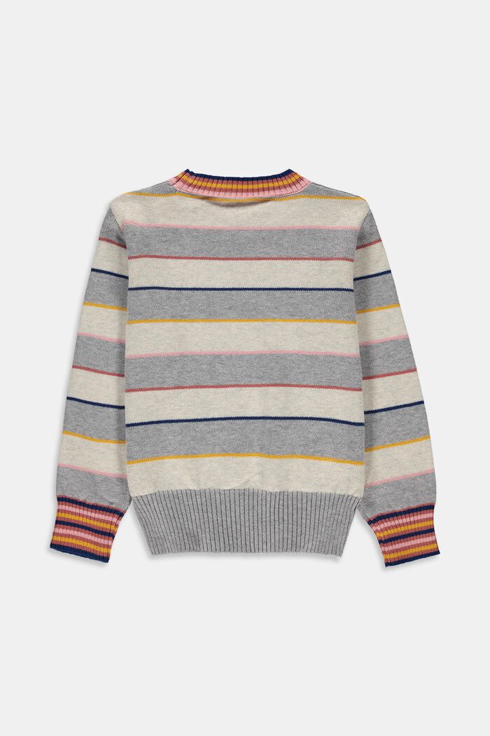 Sweter w kolorowe paski z mieszanki bawełnianej