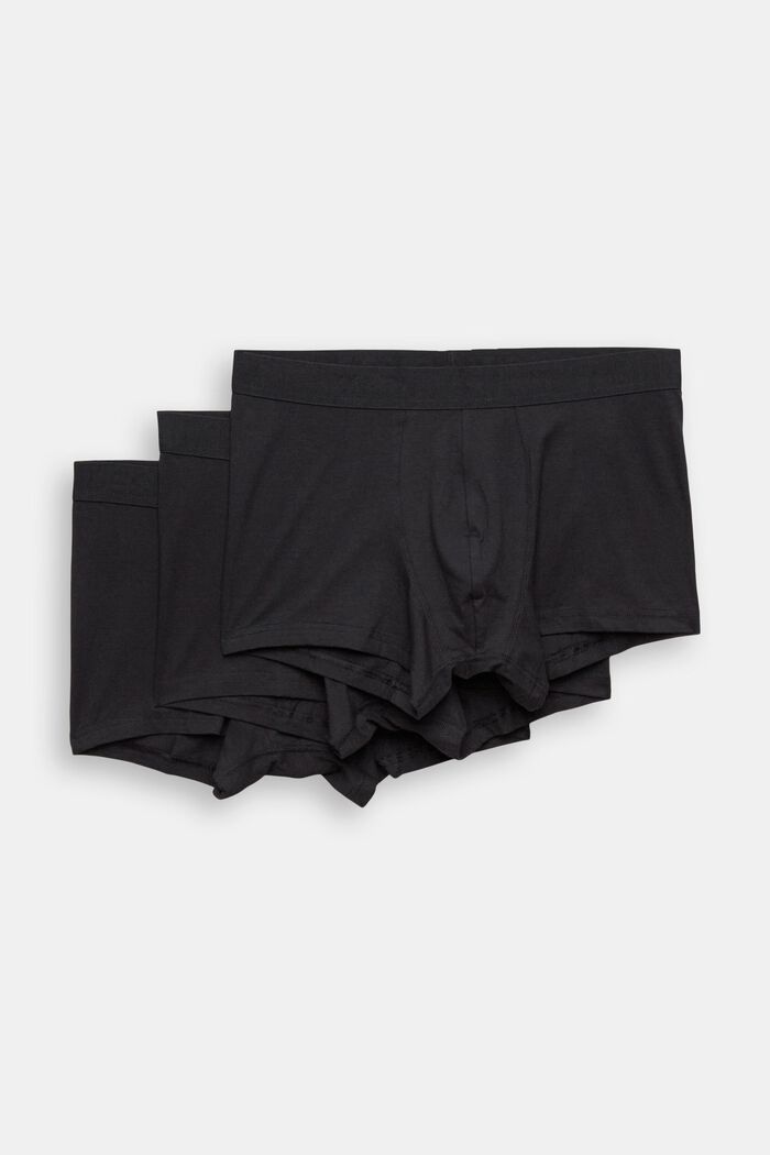 Krótkie męskie szorty z elastycznej bawełny, wielopak, NAVY, detail image number 1