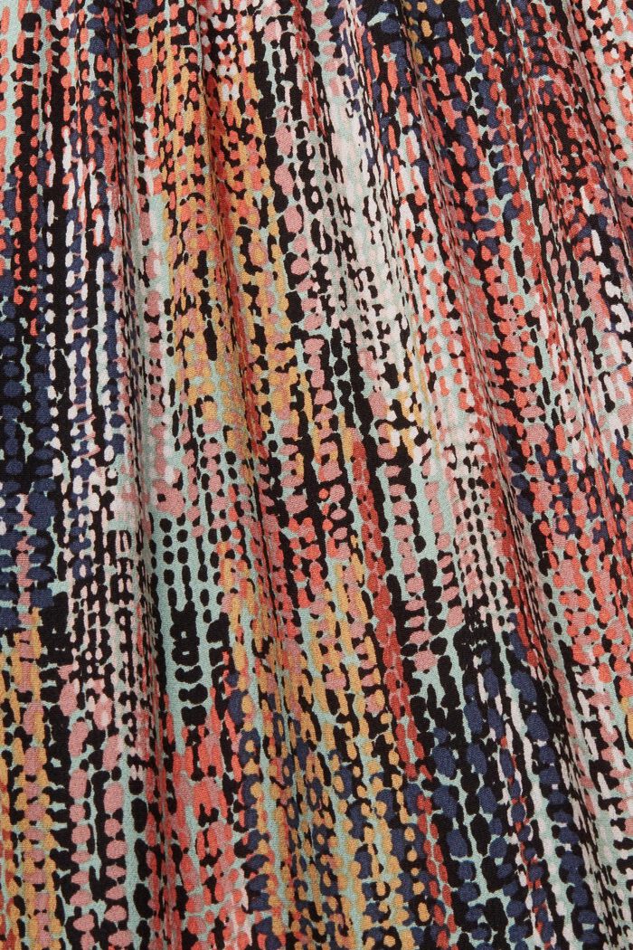 Kolorowa, wzorzysta sukienka maxi, MAUVE, detail image number 6