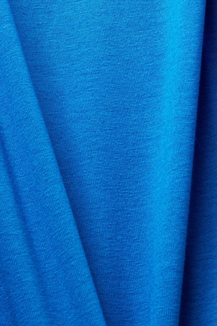 Dżersejowa sukienka midi z wszytymi paskami, BRIGHT BLUE, detail image number 4