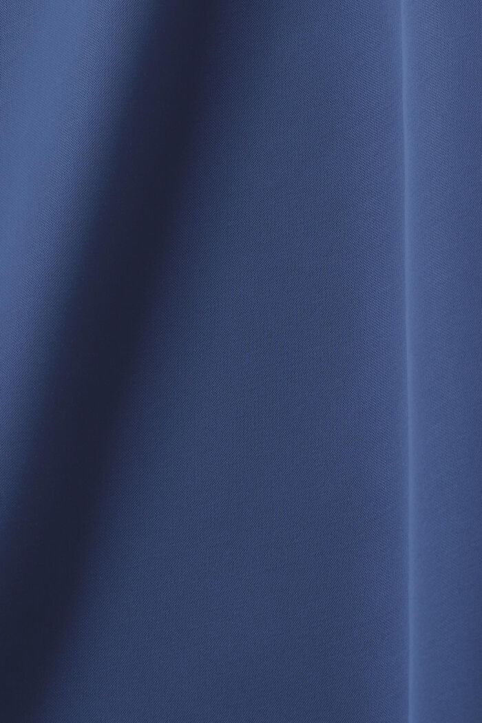 Sukienka midi na ramiączkach z satyny, GREY BLUE, detail image number 6