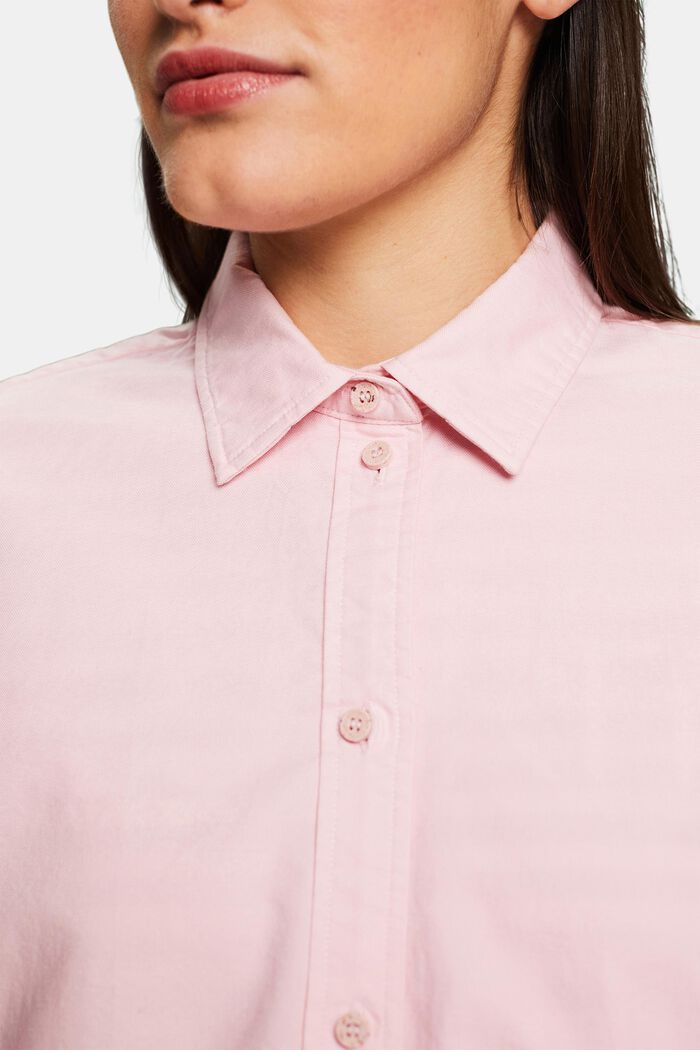 Bluzka koszulowa z tkaniny Oxford, PASTEL PINK, detail image number 3
