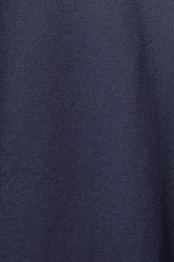 Długa, dżersejowa piżama, NAVY, detail image number 1