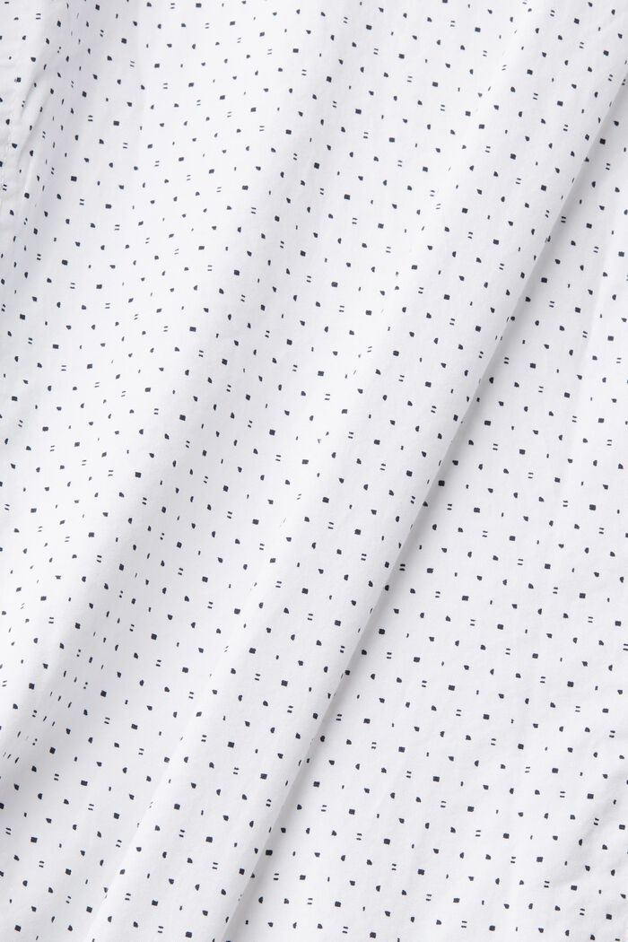 Wzorzysta koszula z ekologicznej bawełny, WHITE, detail image number 1