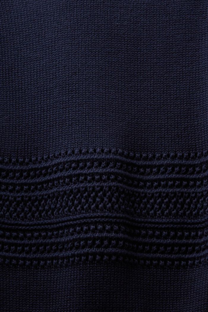Sweter bez rękawów z siateczki, NAVY, detail image number 5
