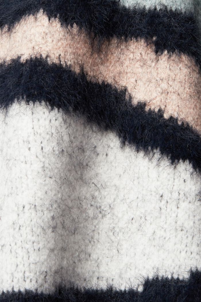 Mechaty sweter z dzianiny w cekinową aplikacją, MEDIUM GREY, detail image number 4