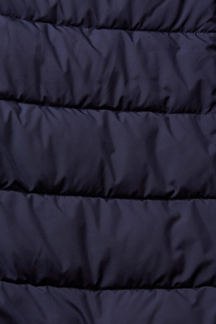 Pikowana kurtka z podszewką w kontrastowym kolorze, NAVY, detail image number 1