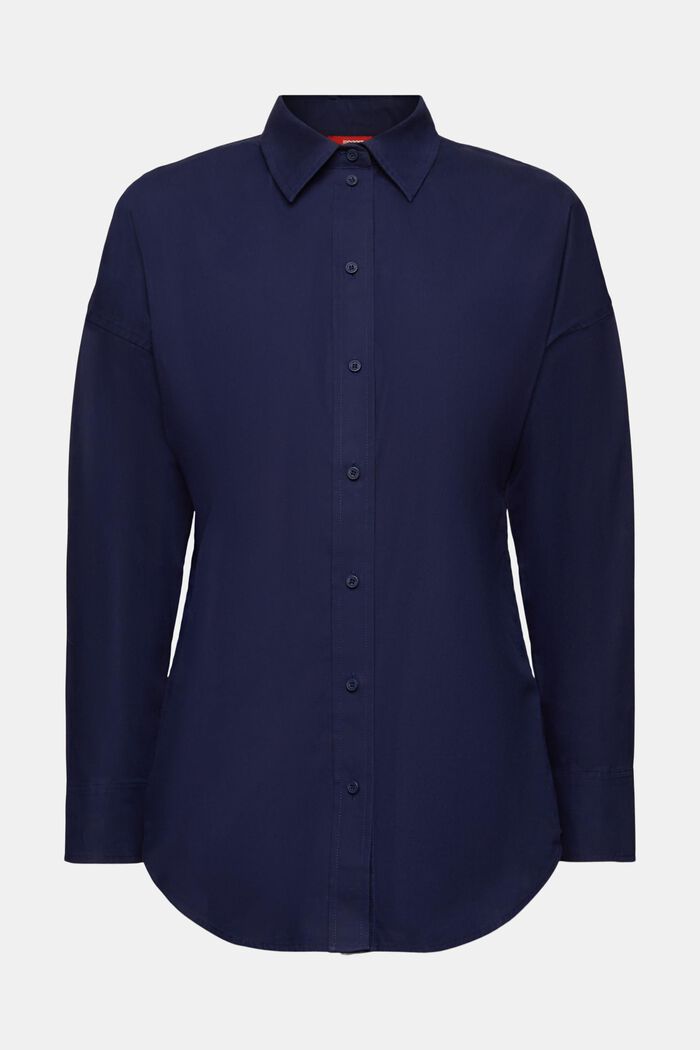 Bluzka koszulowa oversize, DARK BLUE, detail image number 6