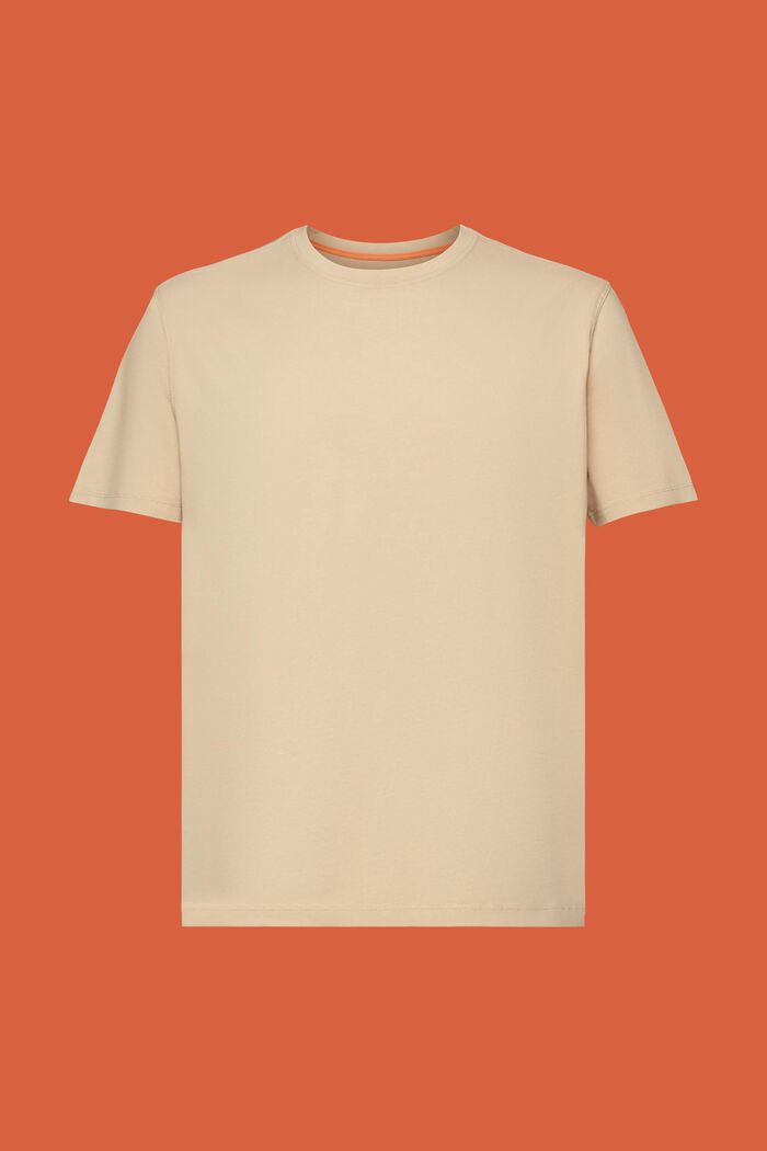 Farbowany po uszyciu T-shirt z jerseyu, 100% bawełna, SAND, detail image number 6