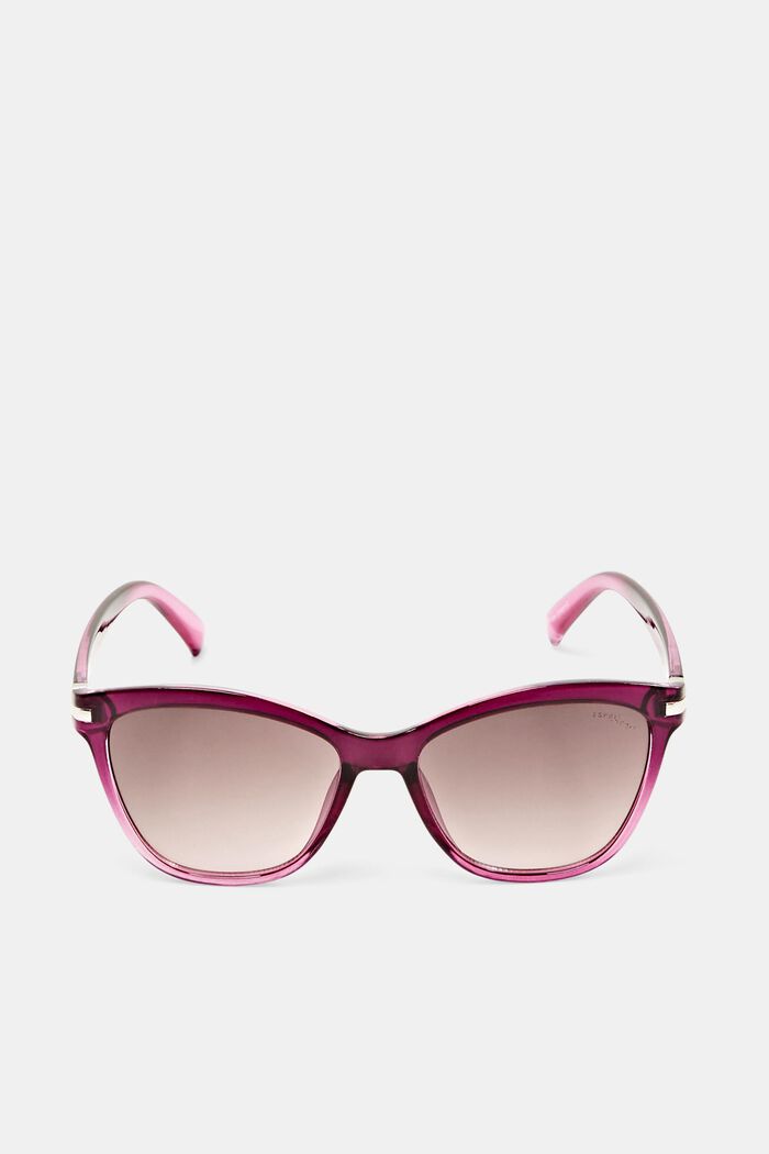 Cieniowane okulary przeciwsłoneczne w stylu „kocie oko”, PURPLE, detail image number 0