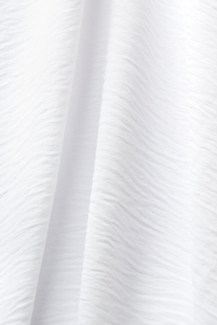Bluzka z krepy z guzikami, WHITE, detail image number 6