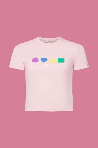 Geometryczny T-shirt z bawełny organicznej