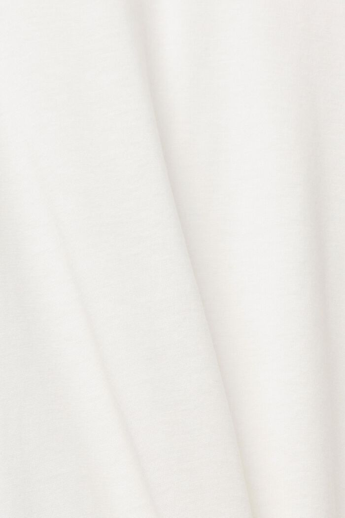 Z włóknem TENCEL™: T-shirt ze stójką, OFF WHITE, detail image number 5