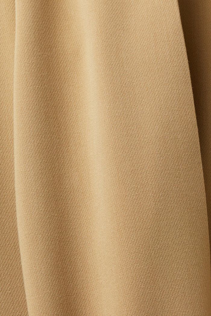 Spodnie garniturowe z szeroką nogawką, KHAKI BEIGE, detail image number 6