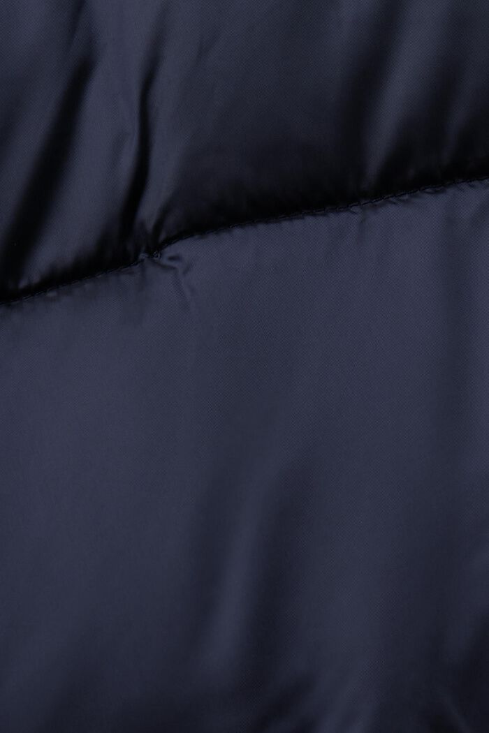 Puchowy płaszcz z odpinanym kapturem, NAVY, detail image number 5