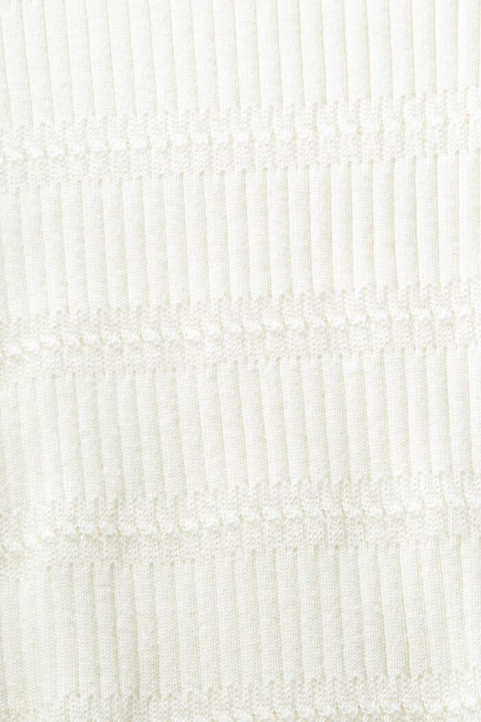 Sweter z okrągłym dekoltem, OFF WHITE, detail image number 5
