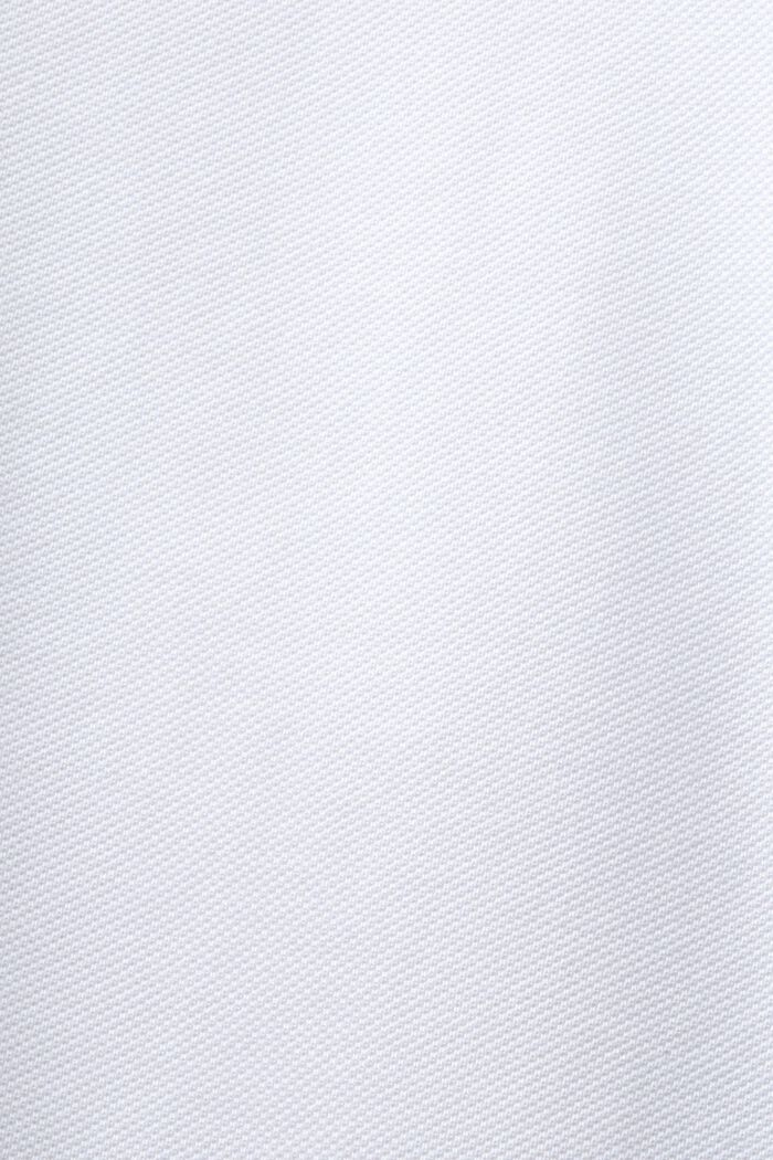Koszulka polo z piki bawełnianej, WHITE, detail image number 5