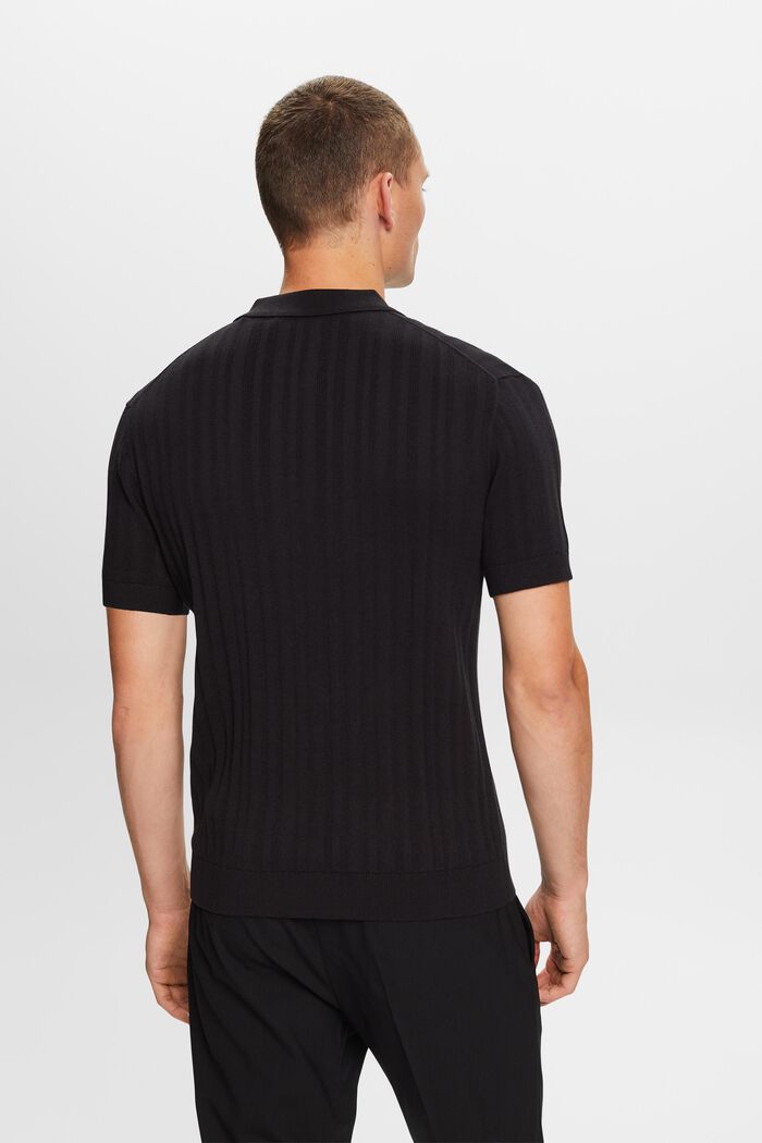 Koszulka polo slim fit, BLACK, detail image number 3