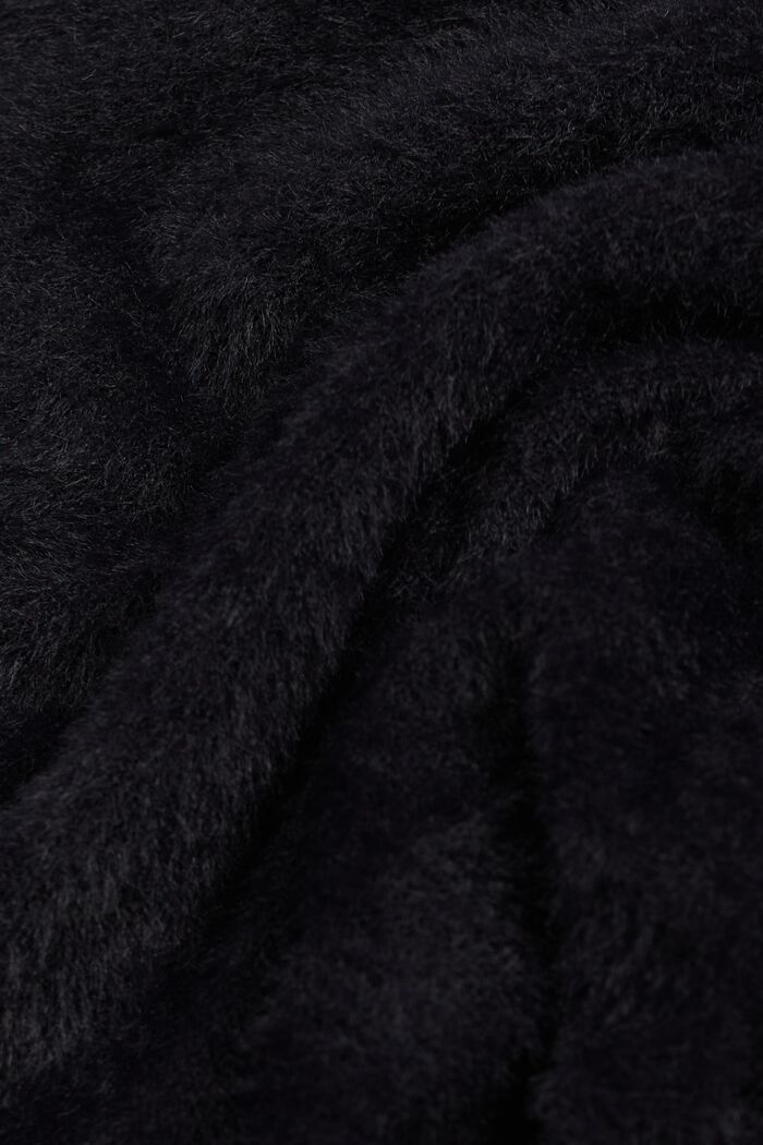 Kamizelka z dekoltem w serek z mieszanki wełnianej, BLACK, detail image number 5