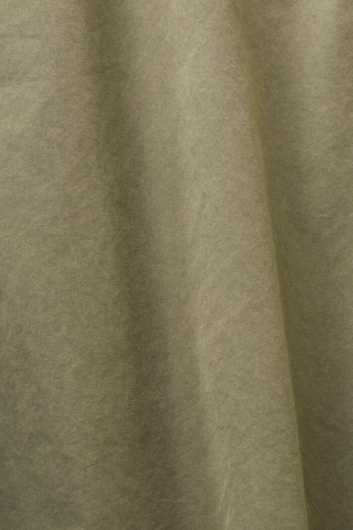 Spódnica cargo na gumce, 100% bawełny, KHAKI GREEN, detail image number 6