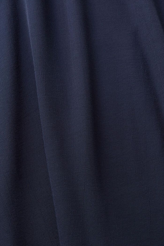 Bluzka z dekoltem w serek, wiskoza LENZING™ i ECOVERO™, NAVY, detail image number 4