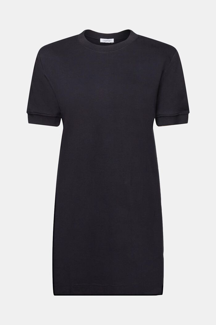Sukienka w stylu T-shirtu z bawełny, BLACK, detail image number 6