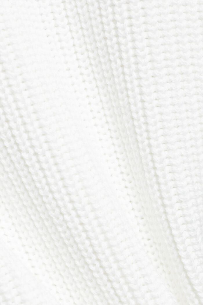 Bawełniany kardigan w stylu bomberki, OFF WHITE, detail image number 5