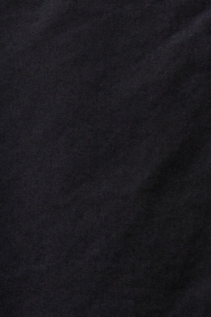 Koszulowa bluzka ze 100% bawełny, BLACK, detail image number 5