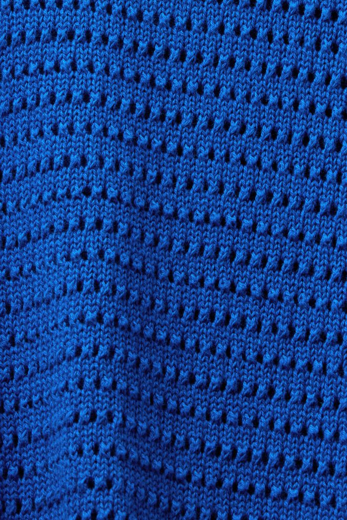 Sweter z siateczki, BRIGHT BLUE, detail image number 5