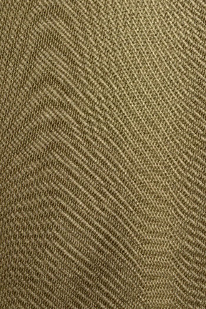 Spodnie dresowe z logo z bawełnianego polaru z logo, OLIVE, detail image number 5