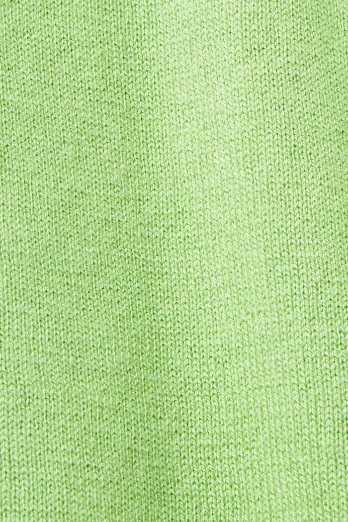 Sweter z krótkim rękawem, mieszanka bawełniana, GREEN, detail image number 5