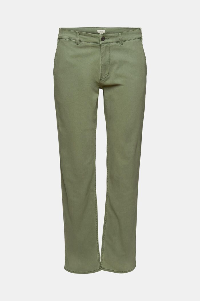 Spodnie chino z bawełny, GREEN, detail image number 7